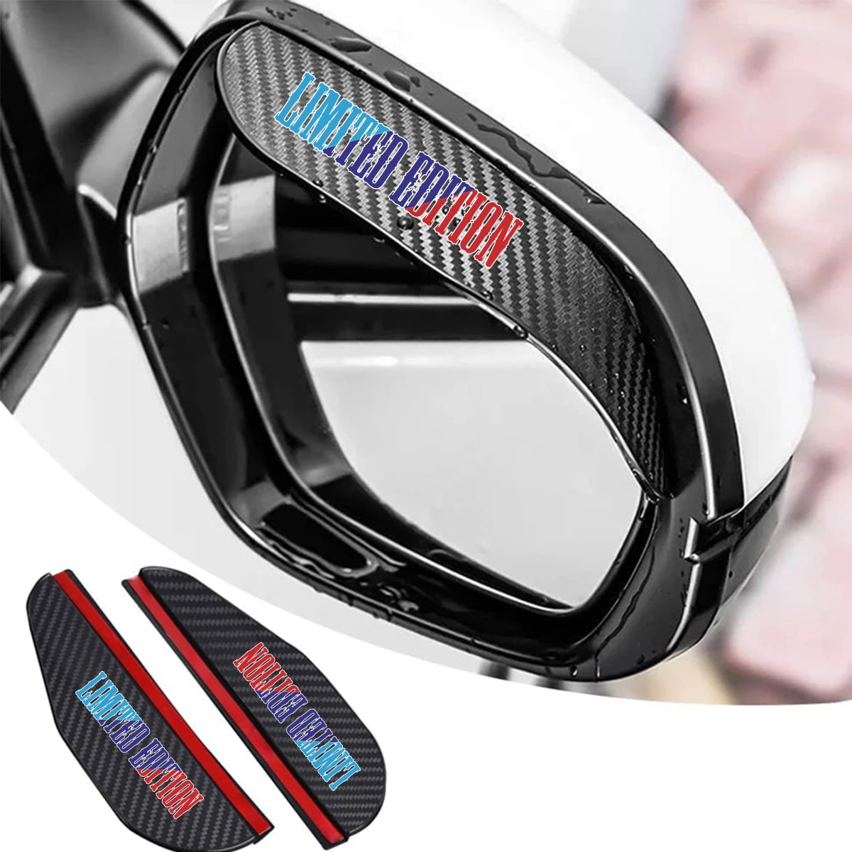 Car Rearview Mirror Rain Eyebrow PVC Rearview Mirror Sun Visor For BMW 1 3 5 Series X1 X3 X5 For Mini Cooper Ford Nissan