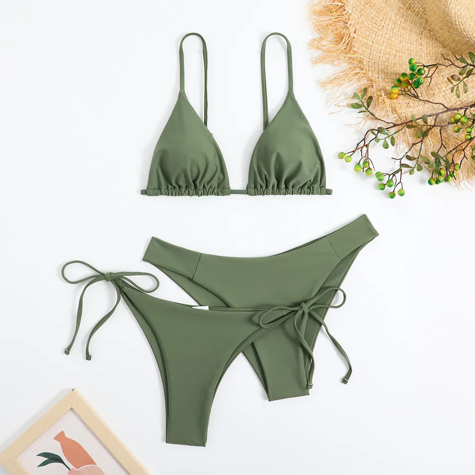 Elegant Women Bandeau Bandage Bikini Set