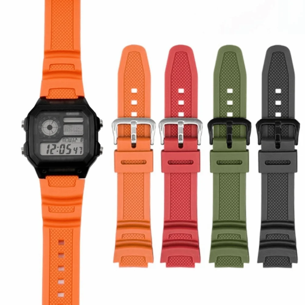 Universal Sports Silicone Strap with Pin Buckle - Soft and Durable Watch Wristband