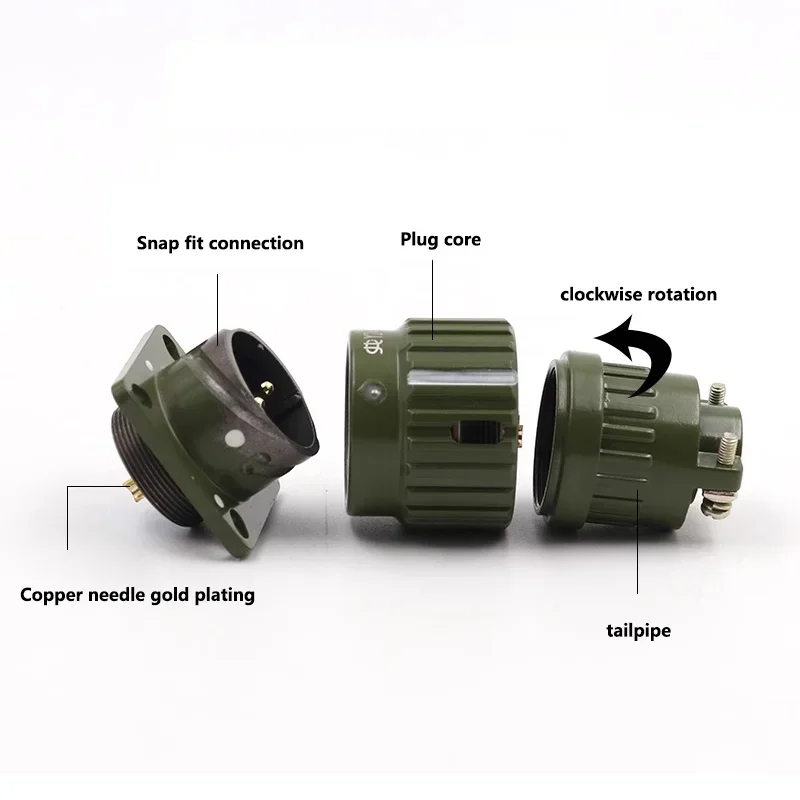Y2M Connector 2/3/4/5/7/10/14/16 Pin YP21 21mm Aviation Plug Aviation Socket Male Female Cable Joint Connector