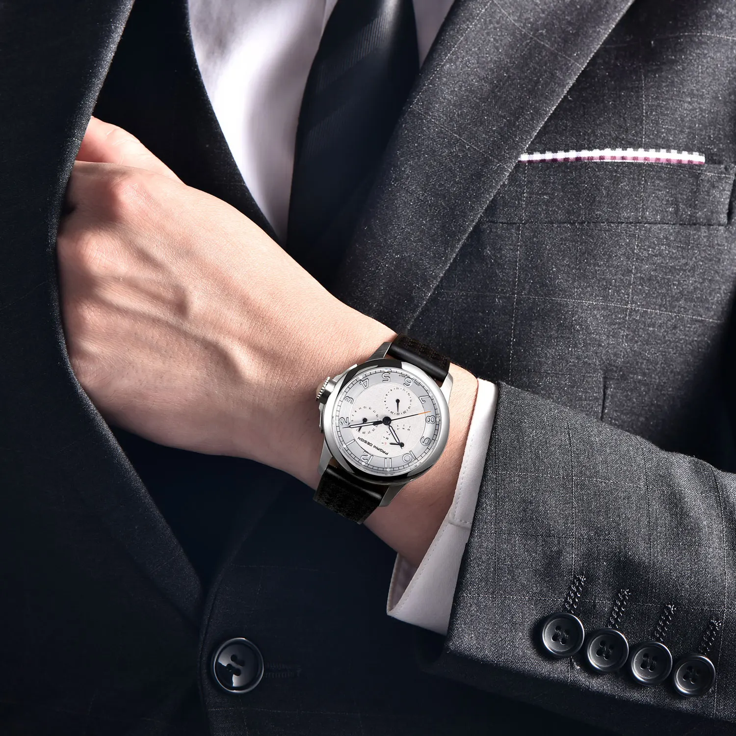 時計 papachan 2023 New PAGANI DESIGN 40MM Tonneau Men's Quartz Watches Top