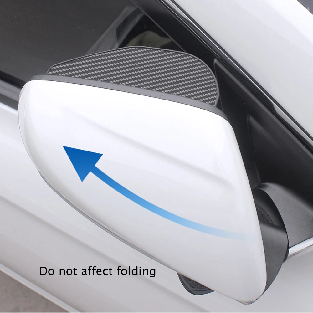 2X Car Rearview Mirror Eyebrower Sticker Car Rain Eyebrow Cover for SsangYong KORANDO ACTYON Rexton Musso KYRON ACTYON