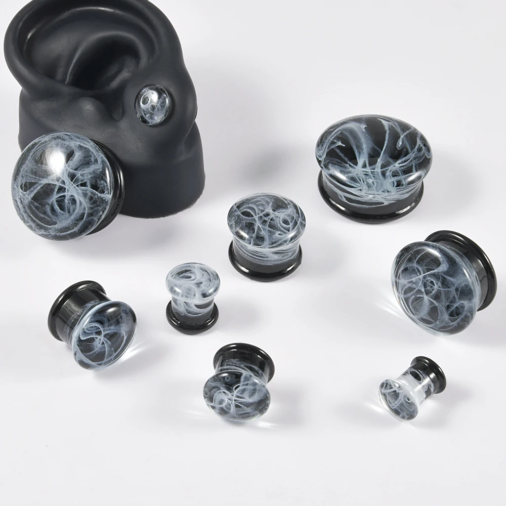 1 Pair Silicone Flesh Tunnel Ear Gauges – Sizes 2g (6mm) To 2" (50mm) Available In Multiple Colors