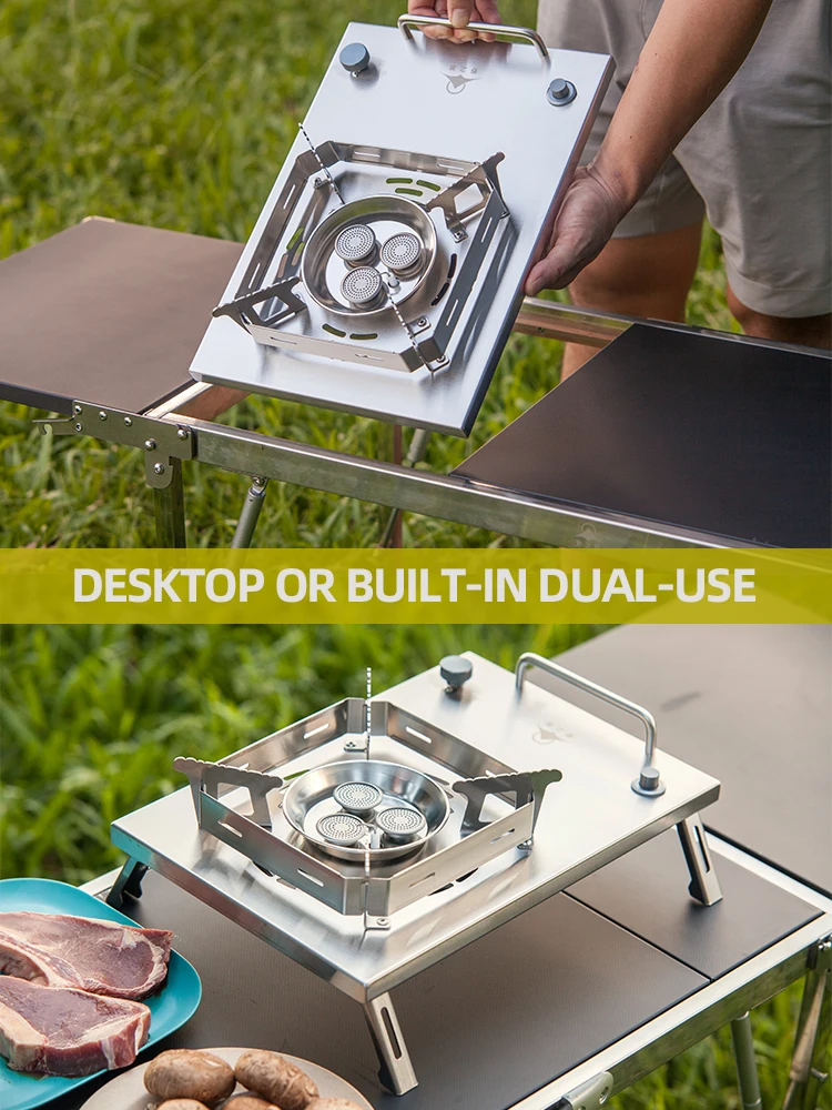 Wild Journey Folding Gas Barbecue Grill for Home Outdoor
