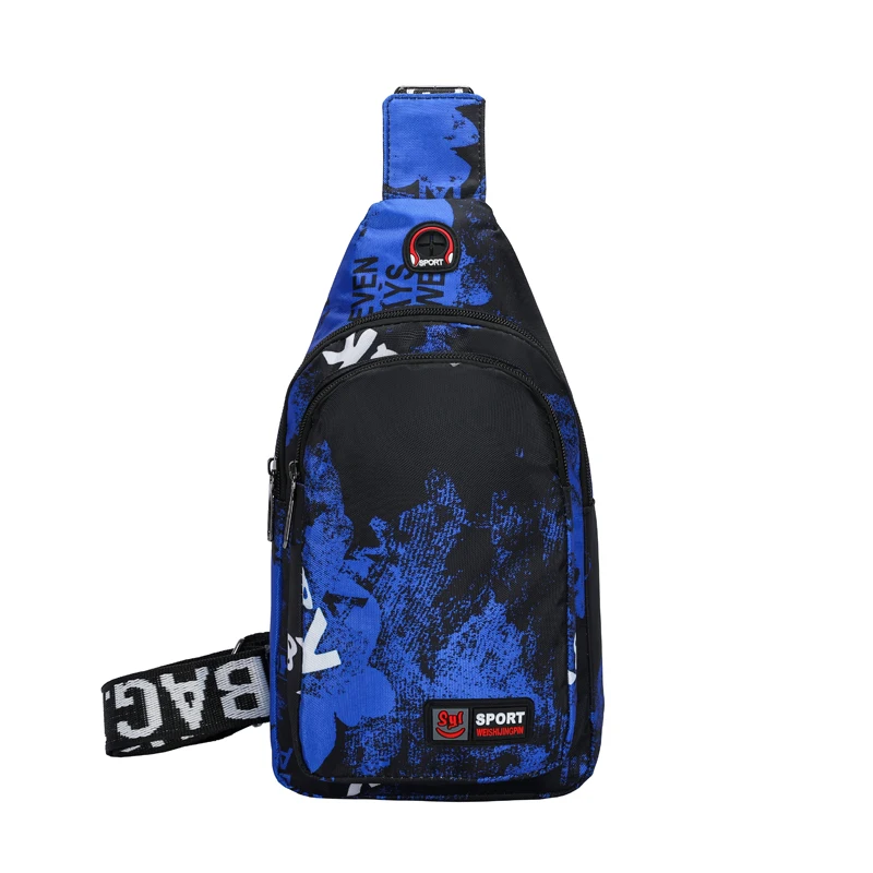 Adjustable shoulder strap, zipper closure, lightweight messenger bag, can also be used as a chest bag or sports bag