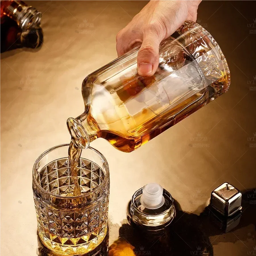 350ml Cold Extract Glass Bottle Vodka Bottle Whiskey Wine Whisky Fruit Wine Green Plum Wine Hip Flasks Coffee Bottle