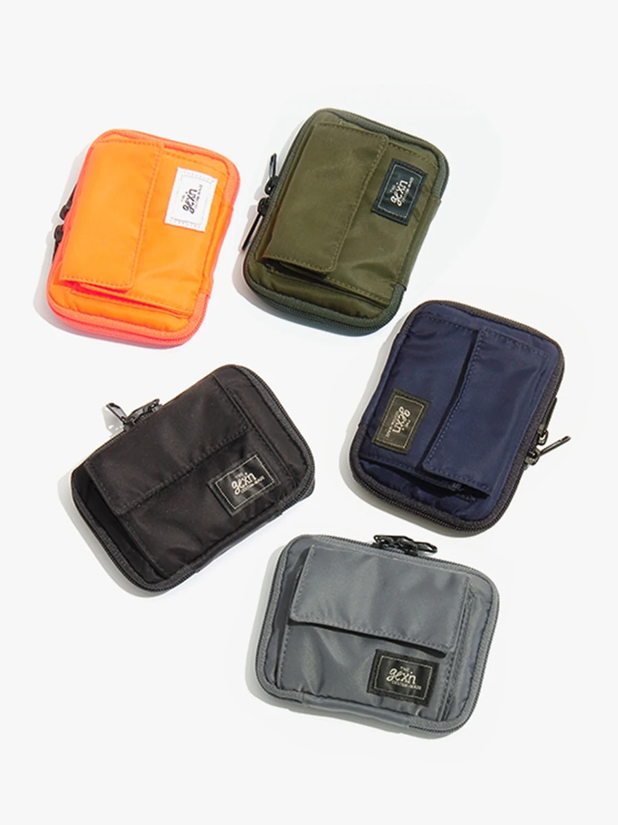 Coin Purse Coin Wallet Change Bag Japanese Style Casual Mini Purse Nylon Cloth Men Coin Pouch Waterproof Cute Wallet Clutch Bag Coin Purse Men Wallet Key Holder