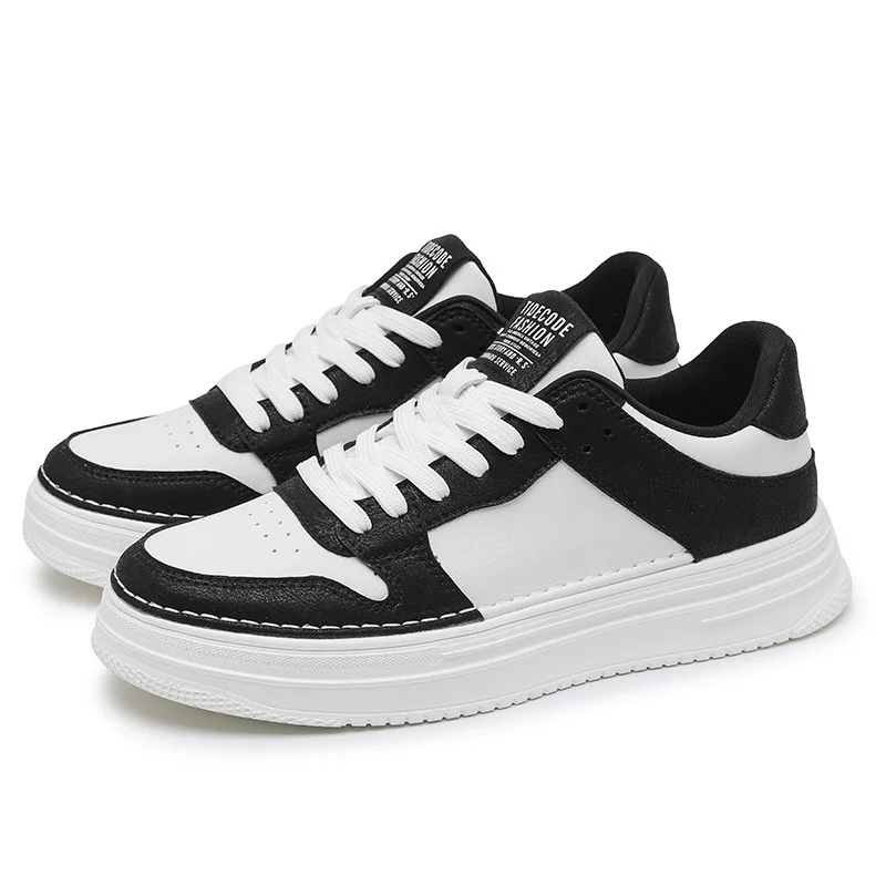 New Trend Men's Shoes The Breathable Men Sneakers Versatile Thick-soled Men's White Sneakers Sports and Casual Flat Men's Shoes, view 5
