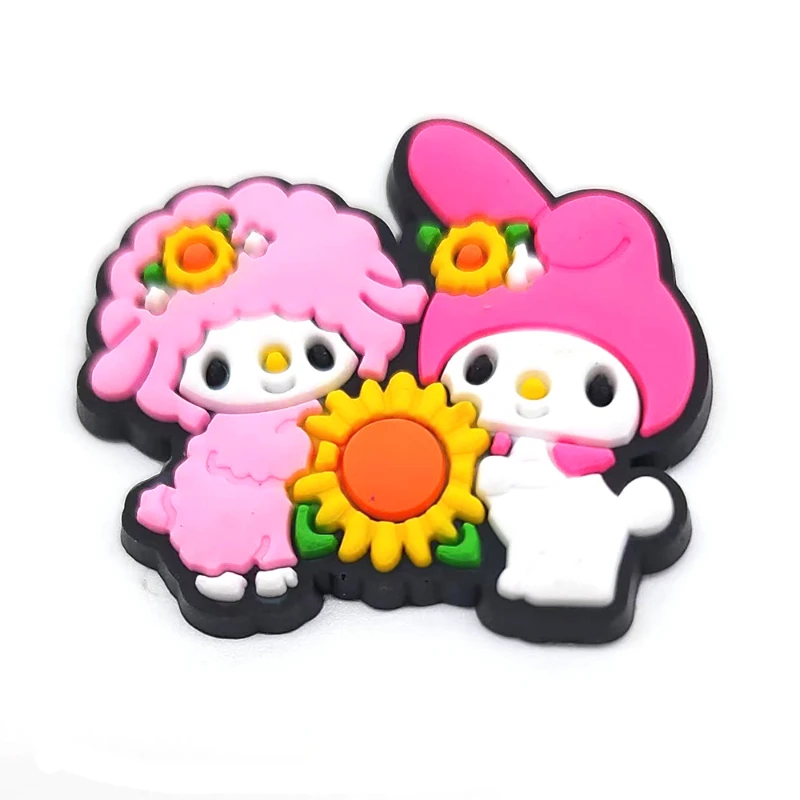 MESUCA New Style PVC Cartoon Hello Kitty, Melody DIY Shoe Accessories Shoe Buckles
