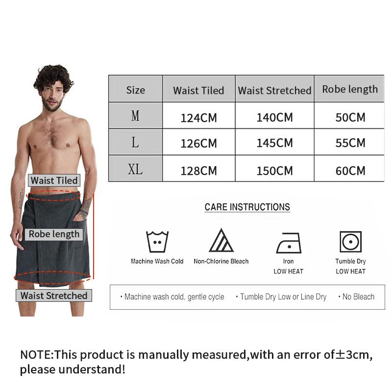 YOMDID Asciugamano da bagno morbido e indossabile da uomo con tasca, accappatoio, accappatoio, telo doccia, sauna, palestra, nuoto, vacanze, spa, telo da spiaggia, Toalla De Playa_voghion.com