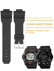 Premium Convex Silicone Strap for G - SHOCK Series Watches (Black Yellow)