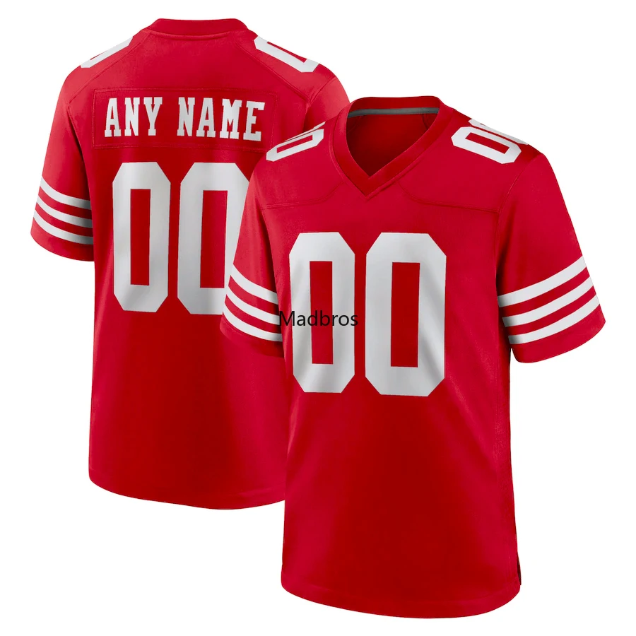 America Game Footbball Jersey San Francisco Style Shirt Personalized Any Name Your Number All Stitched US Size XS-6XL