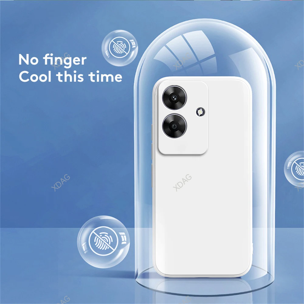 Liquid Silicone Square Lens Protection Phone Case - Classic Straight Edge Back Cover