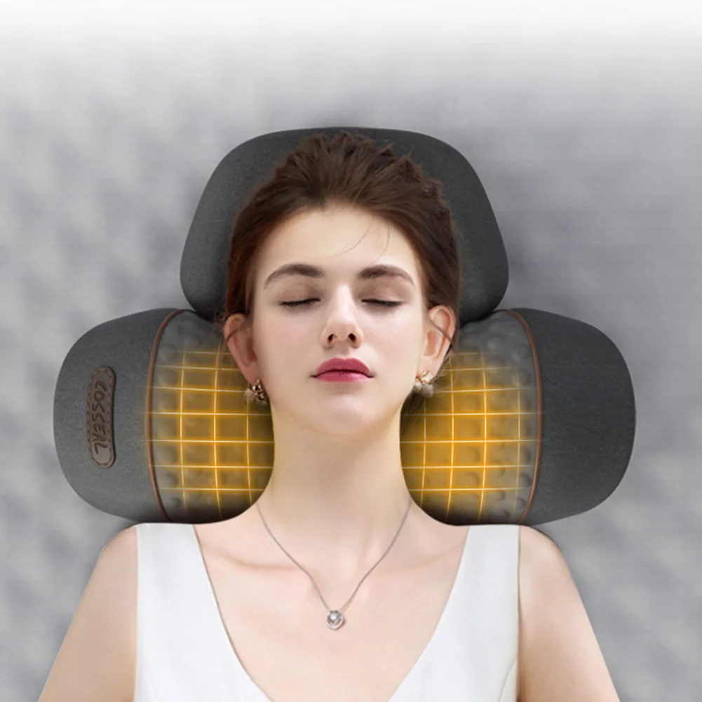 Electric Neck Massager With Heat And Vibration For Stress Relief_voghion.com
