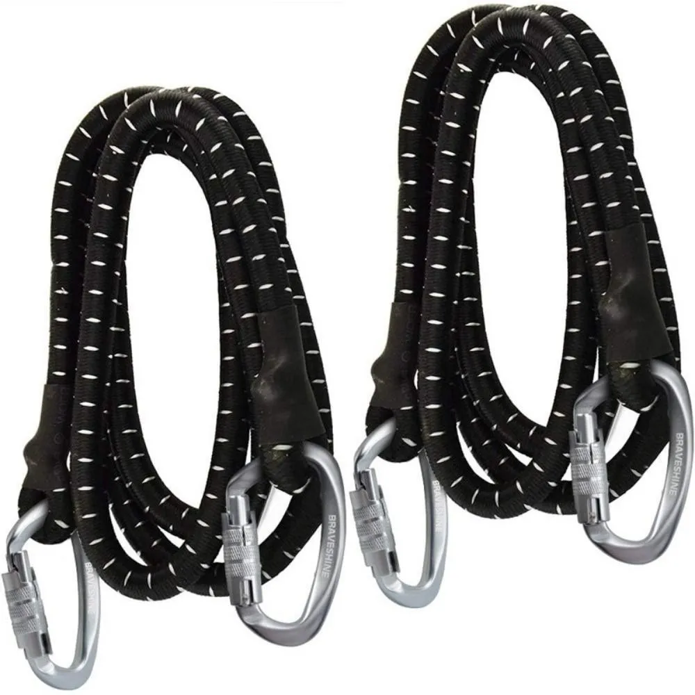 12KN Professional Safety Carabiner Aluminum Multicolors Climbing Security Lock D Shape Key Hooks