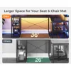 Gaming Desk 66" L with Power Outlet and LED Lights,Gaming Table with USB Ports,L Shape Desk with Storage Shelves & Monitor Stand 3