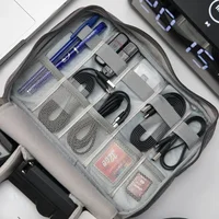 Travel Multi-function Cable Winder Charger Organizing Bag Miscellaneous Items Storage Box 4