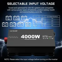 New 24V 4000 Watts Pure Sine Wave Inverter, 24V DC to 110V AC Power Inverter with 4 AC Outlets, USB Port, Type-C Port for Truck 1