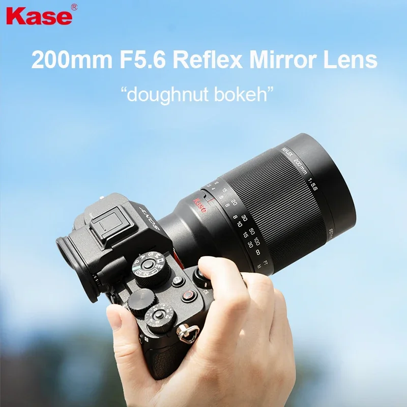 Kase 200Mm F5.6 Full Frame Reflex Mirror Obiettivo Manuale Per Sony E Fuji Xf/Gfx Nikon Z Canon Ef/Rf Mount Camera