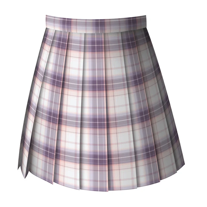 Wen A-line Pleated Skirt Sweet and Versatile College Style Jk Plaid Short Skirt Goth Dresses Women Lolita