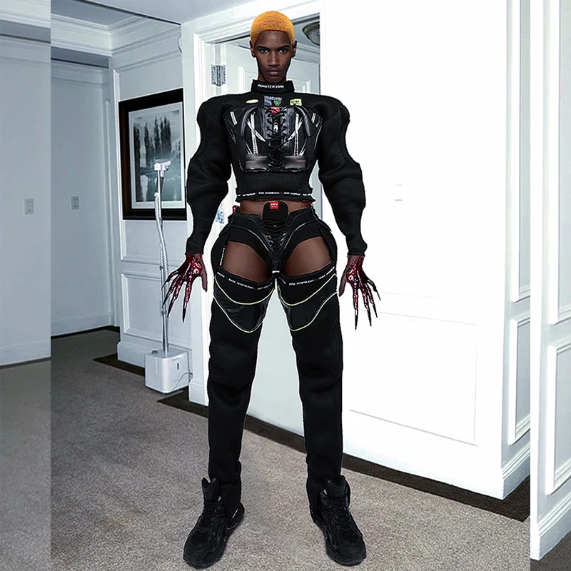 Gogo – Costume De Danseur Veste En Cuir Pu, Tenue De Festival