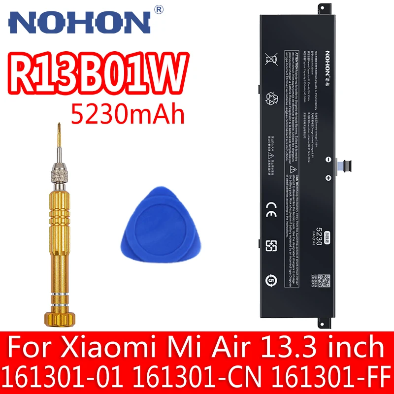 NOHON R13B01W Laptop Battery For Xiaomi Mi Air 13.3 inch Tablet Battery 161301-01 161301-CN 161301-FF R13B02W Notebook Batteries