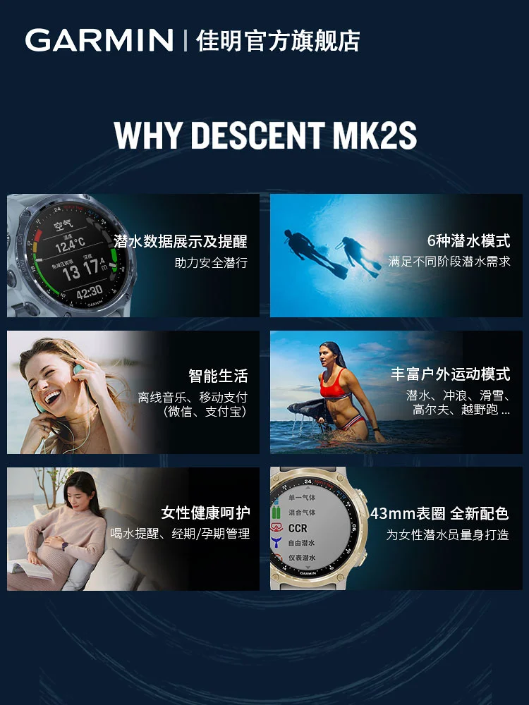 Garmin Jiaming Descent  ̺ ǻ ð,    ߿  ð, MK2S/2i,  ǰ