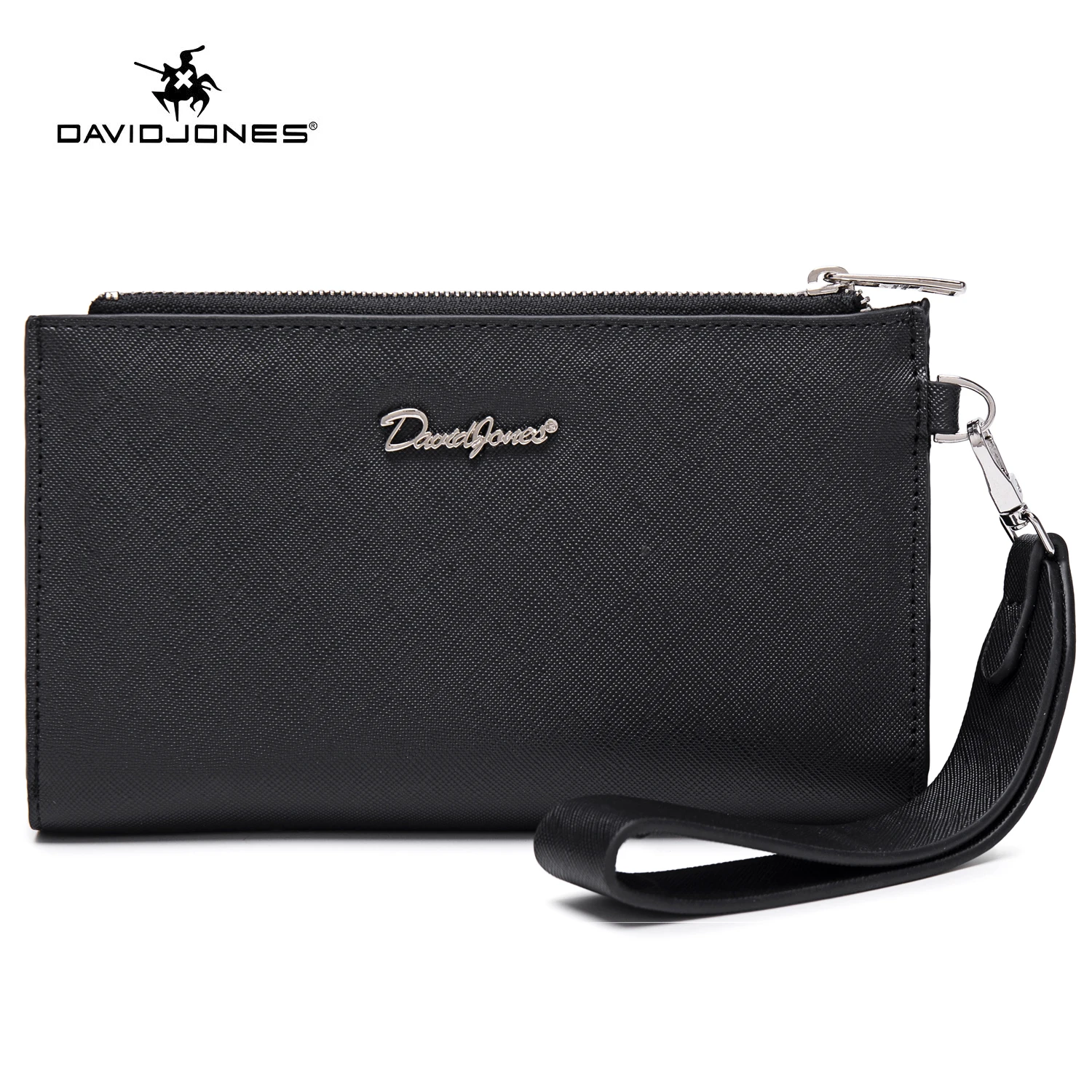 David Jones New Women's Wallet PU Leather Small Purses for Women Tassel Money Clutch Female Bag Solid Color Ladies Card Holder
