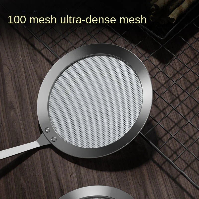 304 Stainless Steel Strainer Sieve Juice Egg Filter Colanders Coffee Tea Vegtables Filtering