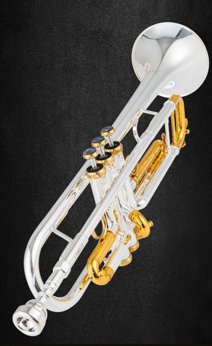 USA Bach Trumpet LT180S-37 Gold copper silver plating Trumpete trompete Professional Brass Instrument with Original Case