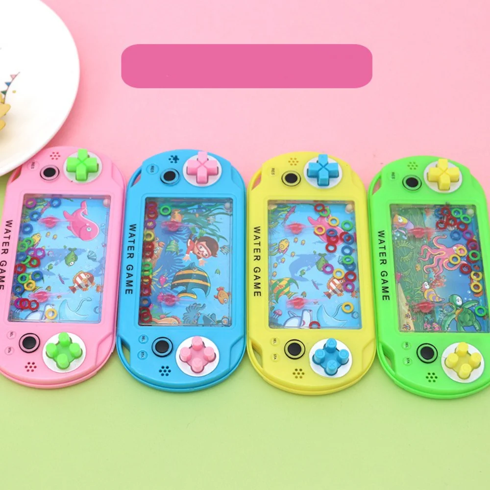 1 Pc 무작위 물 반지 기계 향수 어린 시절 어린이 복고풍 Circling 장난감 퍼즐 게임 부모 자녀 상호 작용