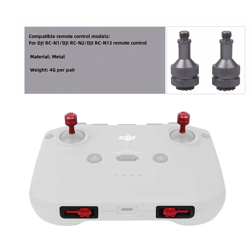 Joystick in metallo da 2 pezzi per DJI RC-N3 / RC-N2 bilanciere per pollice telecomando per accessori drone NEO / Mini 4pro / Air 3  44