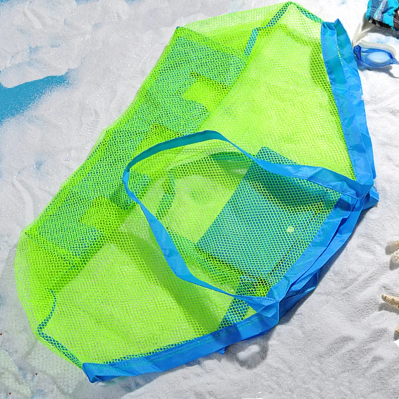 Children Sand Away Protable Mesh Bag Kids Toys Storage Bags Swimming Large Beach Bag Towels Women Cosmetic Makeup organizer