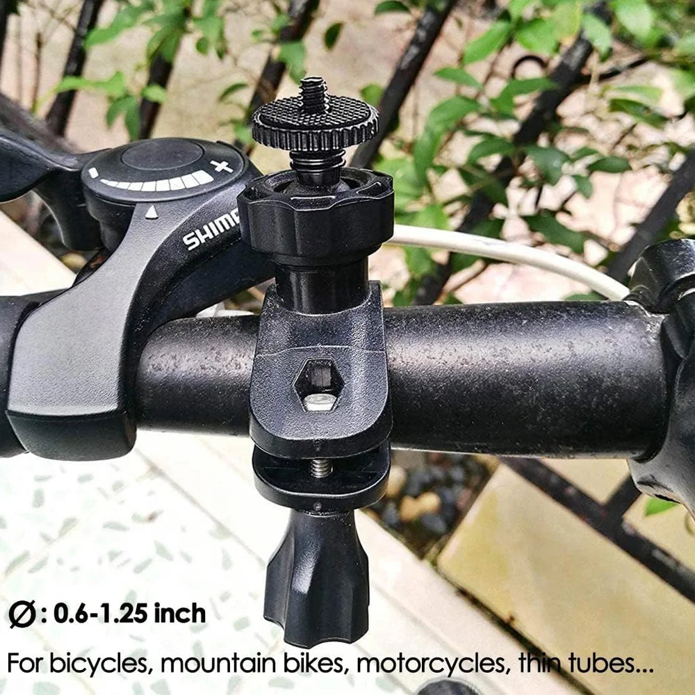 Bicycle Handlebar Mount Bike Holder For GoPro Hero 13 12 11 10 9 8 7 6 5 Insta360 SJCAM AKASO DJI Osmo Action Camera Accessories