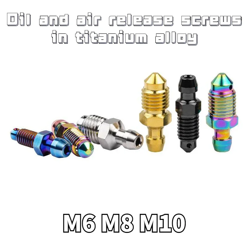 

Titanium Alloy Oil Drain Screw M6 M8 M10 Brebo Car Liwu Caliper Refit