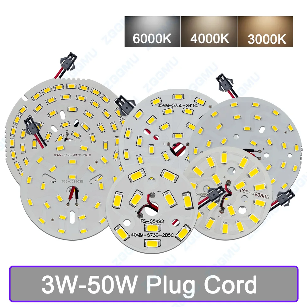 LED 7W 9W 12W 15W 18W 24W 36W LED 전구 SMD5730 LED 조명 보드 DIY LED 전구 천장 PCB 조명 보드 + LED 드라이버 세트