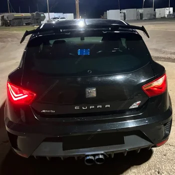 Auto Tetto Posteriore Tronco Spoiler Ala Coda Vento Fissa Ala Per Seat Ibiza Leon 2009-2021 Hatchback ABS Gloss Nero Bodykits Tuning