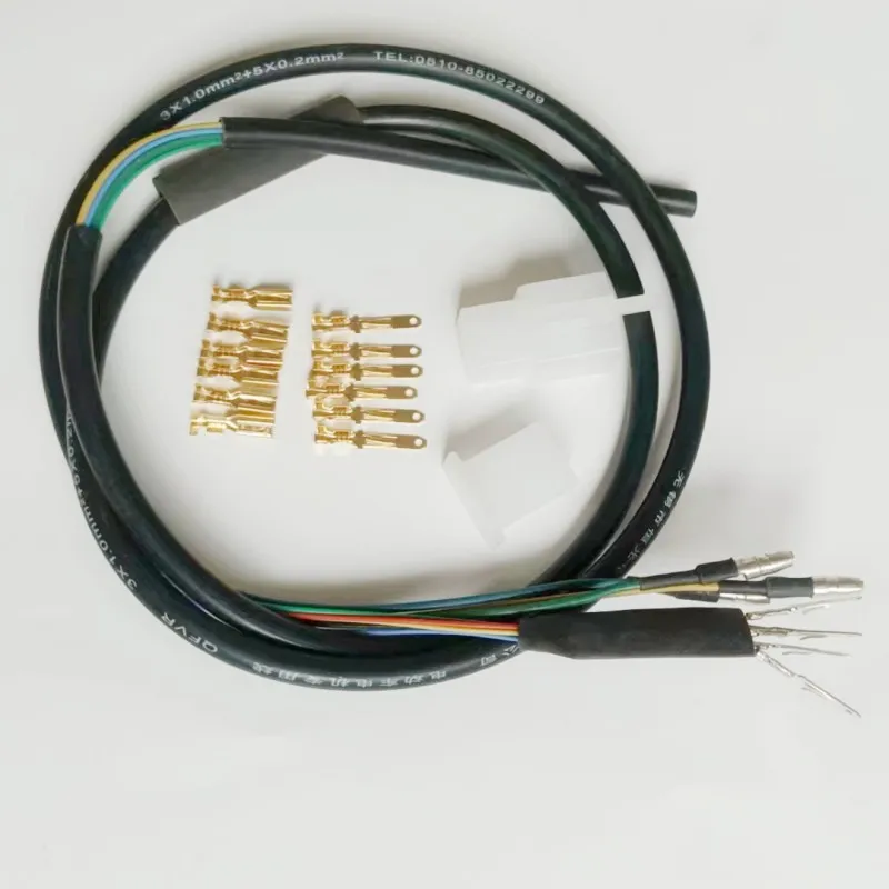 전기 자전거 250W 350Wwheel 모터 와이어 전기 스쿠터 모터 라인 500W 허브 모터 케이블, 총알 커넥터 포함