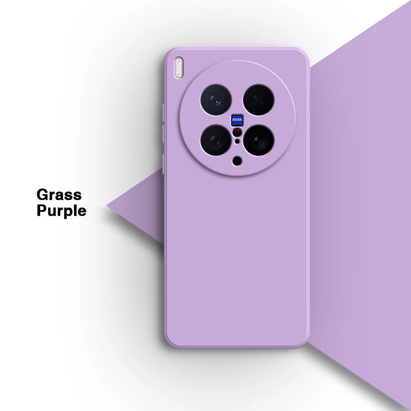 Premium Liquid Silicone Phone Case with Soft Lens Protection & Internal Flocking - Minimalist Design Back Cover