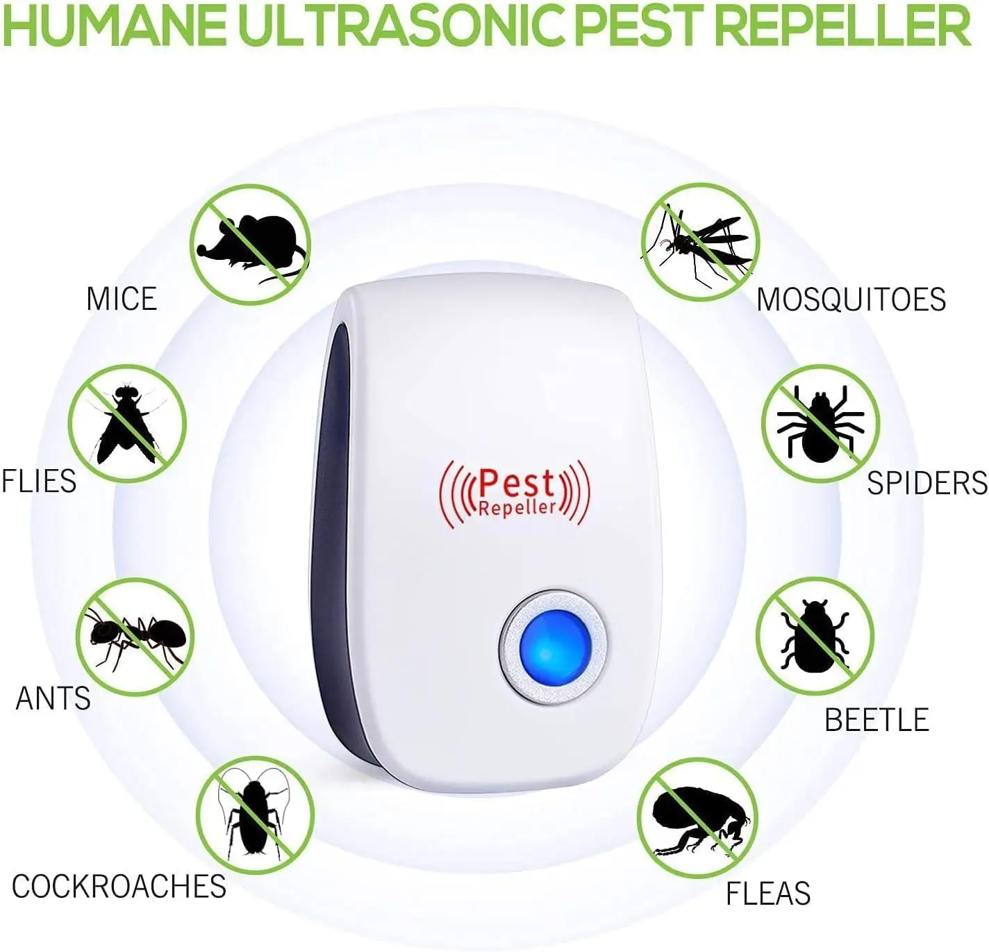 Ultrasonic Pest Repeller Plug Indoor