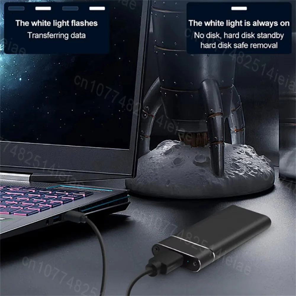 External Portable Solid State Drive USB3.2 High Performance SSD 1TB 2TB 16TB Storage Hard Disk Compatible with Multi Devices - 6