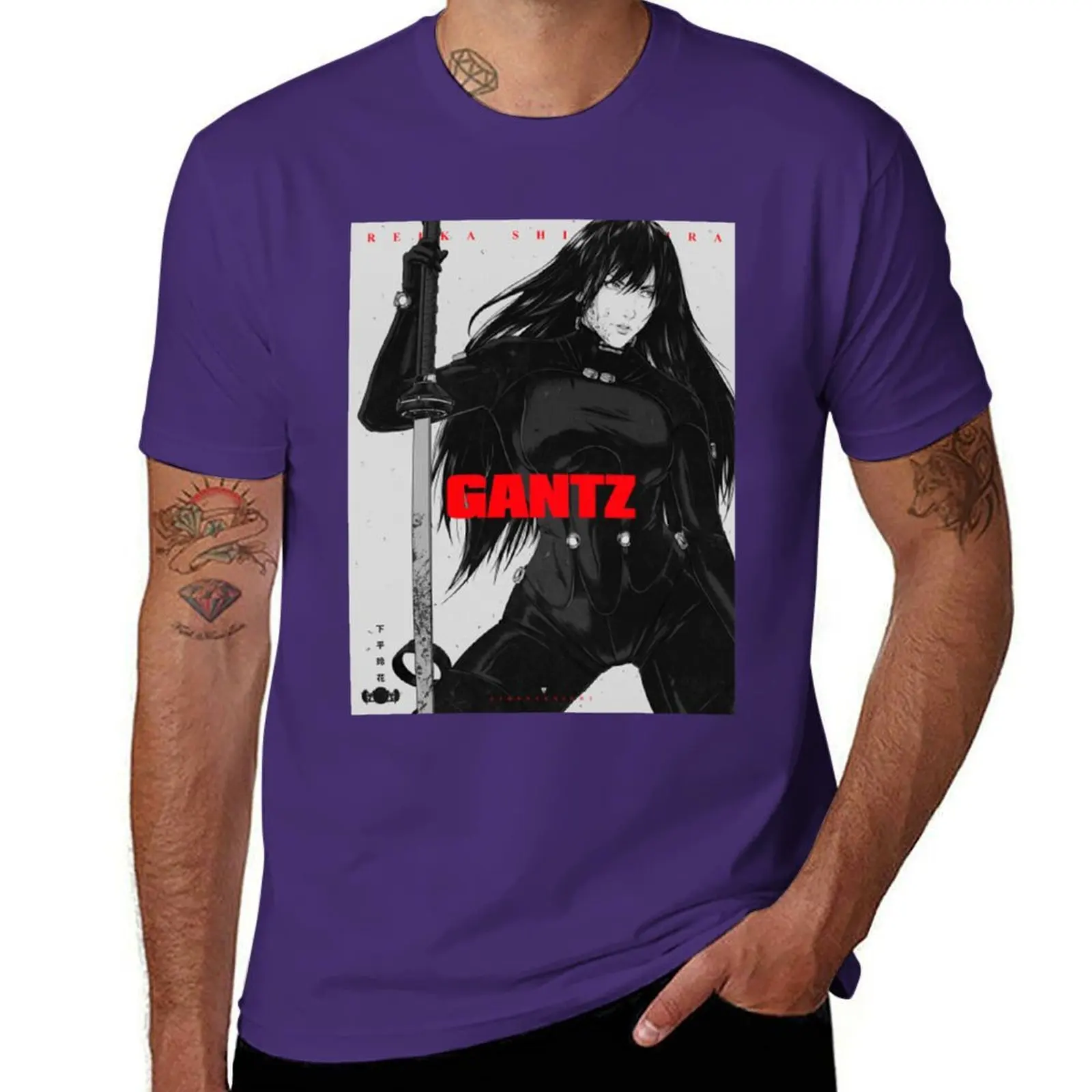 TENGEN TEES - GANTZ REIKA - BLACK FADE T TENGEN TEES - GANTZ REIKA