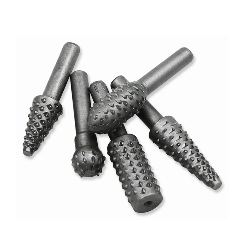 5Pcs Rotary Rasp File Burr Sets Rasp File Drill Bits Drill Grinder