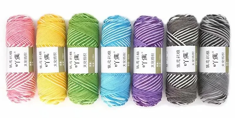 100Grams/Ball DIY Milk Cotton Knitting Yarn Soft Baby Scarf Hats Dolls Needle Line Hand Knitting Dyed Wool Yarn 3