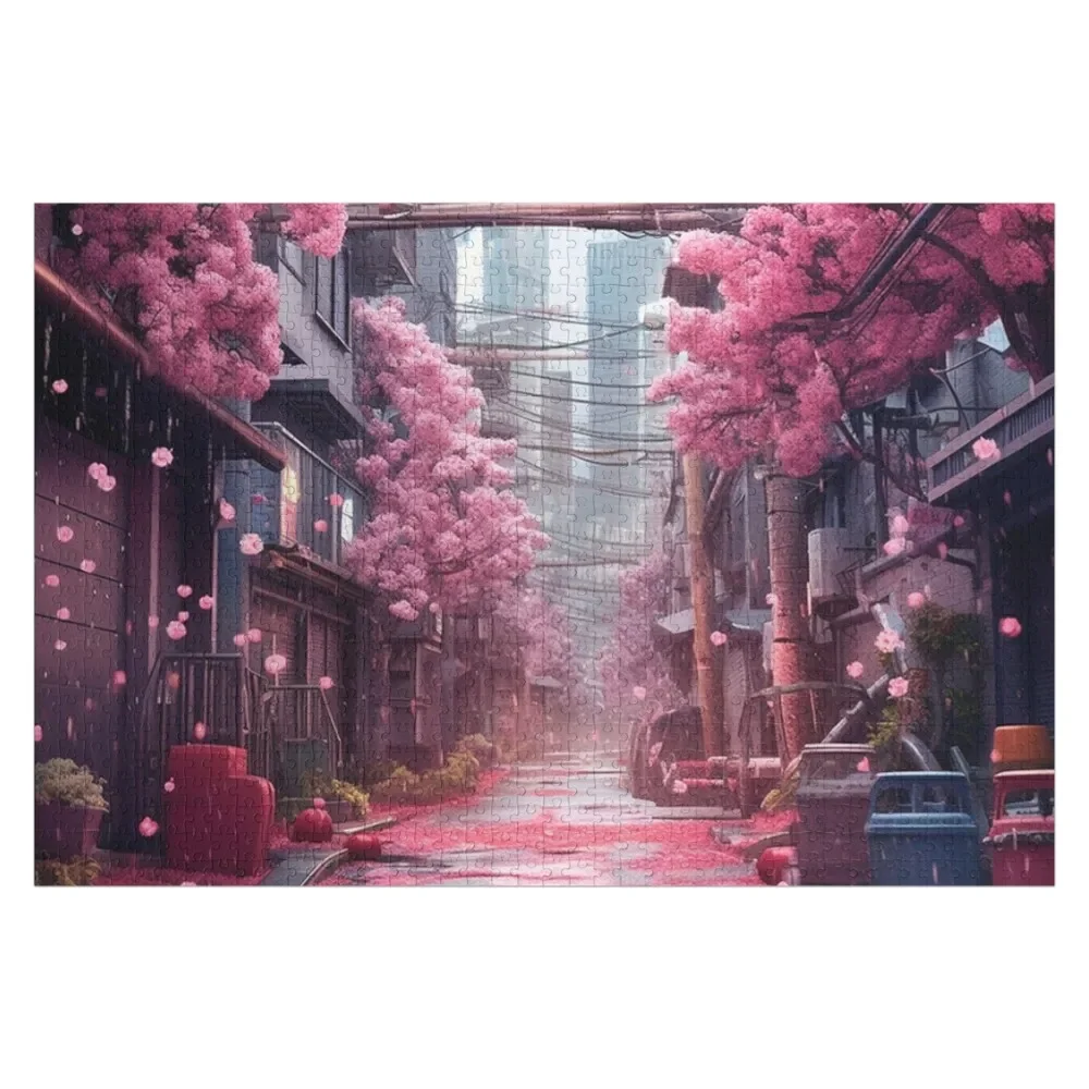 Pink Kyoto Jigsaw Puzzle Personalized For Kids Custom Jigsaw Puzzle