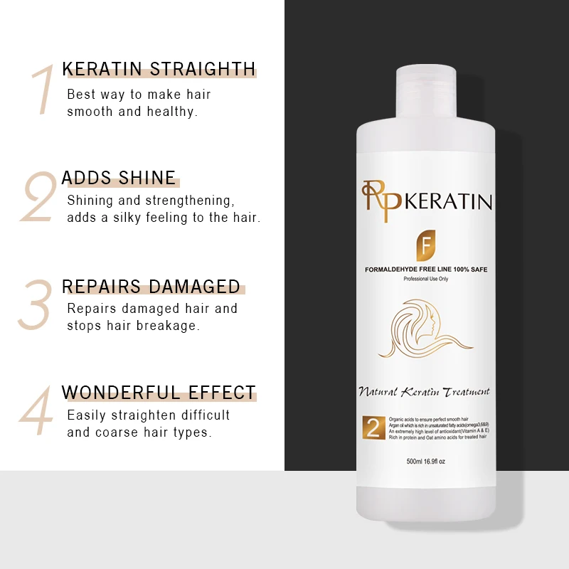 Keratin Treatment Without Formaldehyde Straighten and Smooth Normal Curly Hair for Best Salon-quality Results