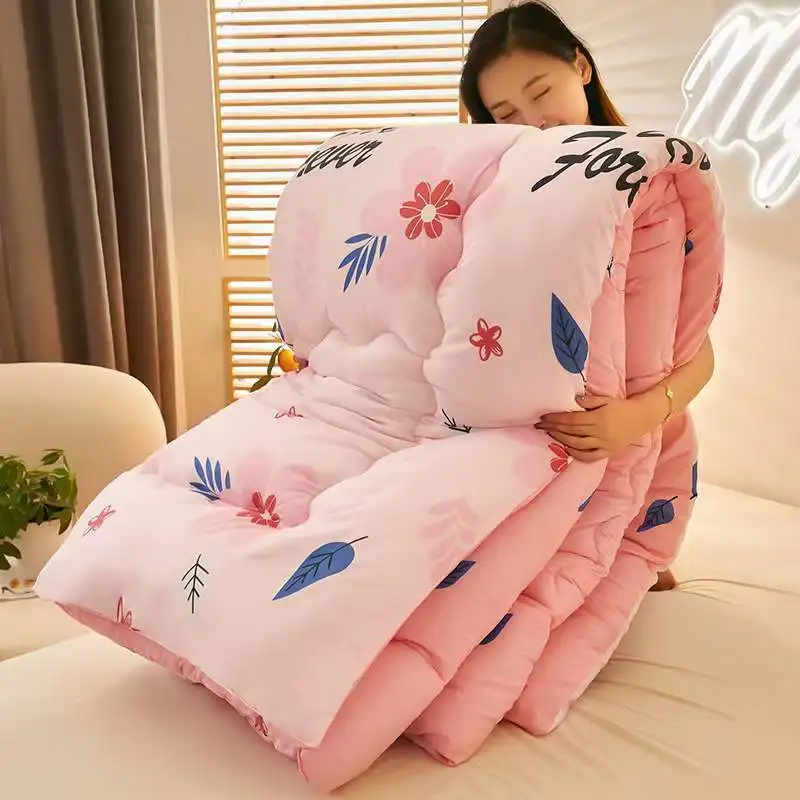 Filling 100% Goose Down Cotton fabric High level Quilted Quilt king queen  full size Comforter Winter Thick Blanket Solid Color - AliExpress