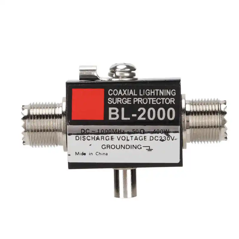 Yinitone BL-2000 Coaxial Surge Protector PL259 Female to PL259 Female Coaxial Surge Arrester Surge protector