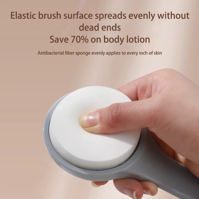 Multi-Function Lotion Sunscreen Ointment Applicator Long Handle Body Cleaner Shower Brush Free Sunscreen Back Applicator 4