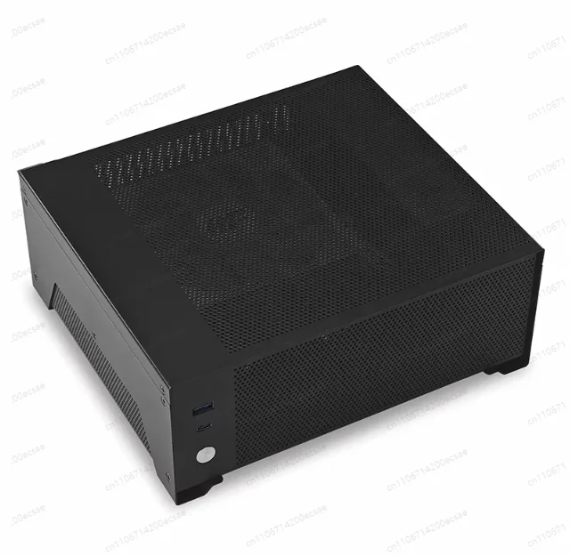 T10 섀시 ITX 미니 PC DIY 데스크탑 얇은 수평형 코어 그래픽 소형 섀시 4.8L 소형 1U 전원 공급 장치
